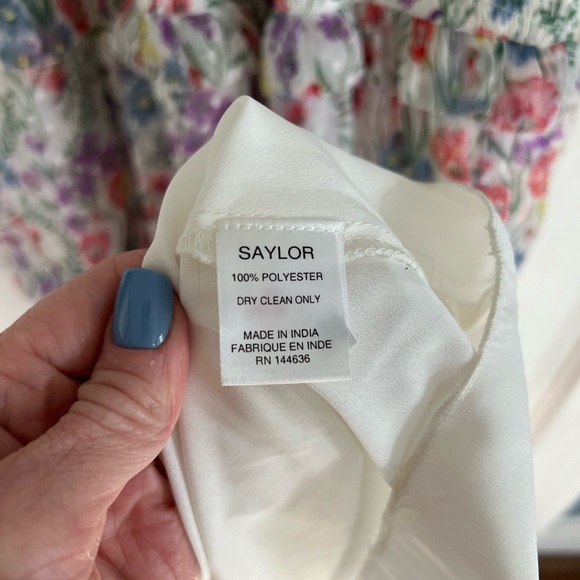 SAYLOR Floral Garden Tiered Sundress for Spring Women's Medium - Picture 9 of 11